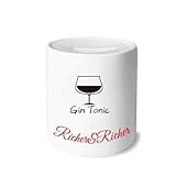 Outline of Gin Tonic Rich and Rich Bank Saving Box Coin
