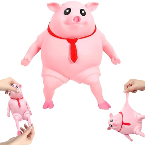 Thryviel Schwein Quetschspielzeug Kreatives Dekompressions Piggy Stressschwein Squeeze Toy Squishy Squeeze Spielzeug Anti Stress Schwein Geschenke Anti Stress Spielzeug für Erwachsene und Kinder