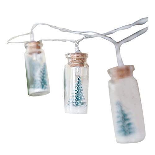 Preisvergleich Produktbild Luccase LED Lichterkette Weihnachts Beleuchtung LED-Leuchten String Weihnachtsbaum Flasche Lichterkette Kupferdraht Lampe Innenbeleuchtung Dekoration (L)