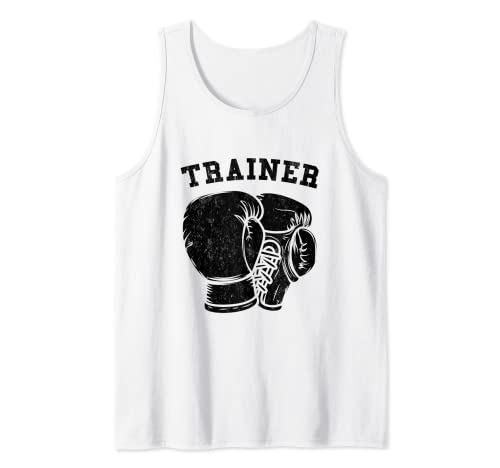 Boxing Trainer. Gloves Illustration for Boxing Coachs Camiseta sin Mangas
