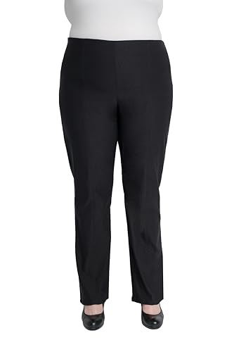 Briggs New York Women's Plus Size Super Stretch Luxe Millenium Seamed Front Pull on Pant