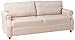 Classic Living Room Linen Sofa with Nailhead Trim Furniture with Storage (Beige)