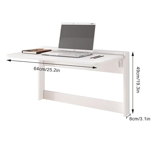 Table de cuisine en bois à abattants suspendue et robuste pour studio - 3