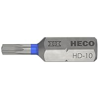 HECO SCHRAUBEN – Bits, HECO-Drive, HD-10, Farbring: blau, im Blister à 10 Stü