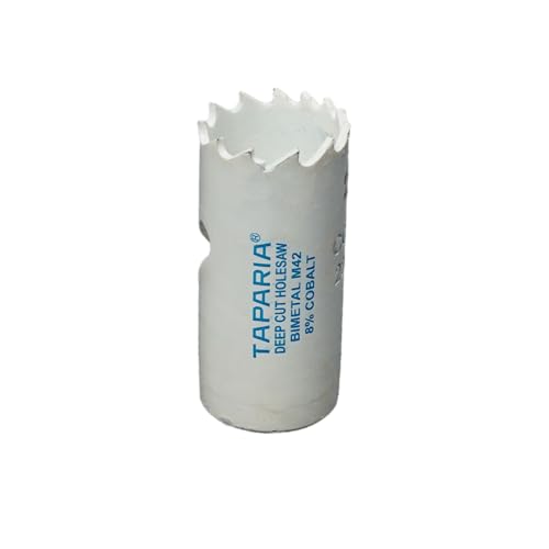 Image of Taparia Bi-Metal Hole Saw Cutter HSBM22 (22 mm Dia)-Variable Pitch Teeth, HSS 8% Cobalt-Precision Cutting Tool for Metal, Wood, Plastic-Professional Grade, DIY