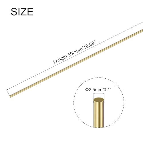 MECCANIXITY 9Pcs Brass Brazing Rods, Phosphor Copper Solder, Low Temperature Welding Sticks 3/32