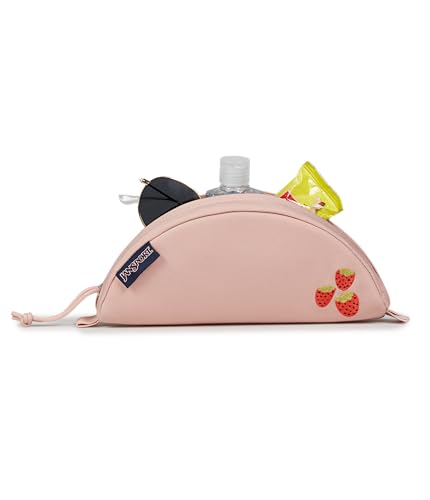 JanSport Luna Blue Compact Minimalist Semicircular Pouch3