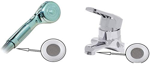 Black 20 pcs Silicone Washer Silicone Filter Gasket for Shower Head Water tap Faucet (White & Black 10 Pcs)