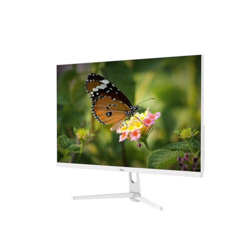 Image of FINGERS Satin-2722 LED Monitor (27 Screen Size, 1920 x 1080 IPS FHD Resolution, Low Power Consumption, Anti-Glare Screen Display, HD Interface + VGA)-White