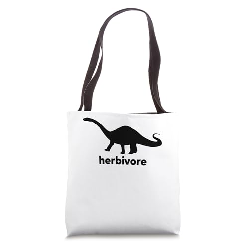 Bolsa tote vegana para amantes de los animales, sin crueldad, regalo vegetariano - Herbivore Dino Designs miniatura 1