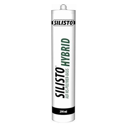SILISTO Karosseriekleber Transparent & Dichtmasse je 290ml Kartusche, MS Polymer Hybrid - Starker Montagekleber für Karosserie, Bau & Reparatur - Elastisch, wetterfest & überlackierbar
