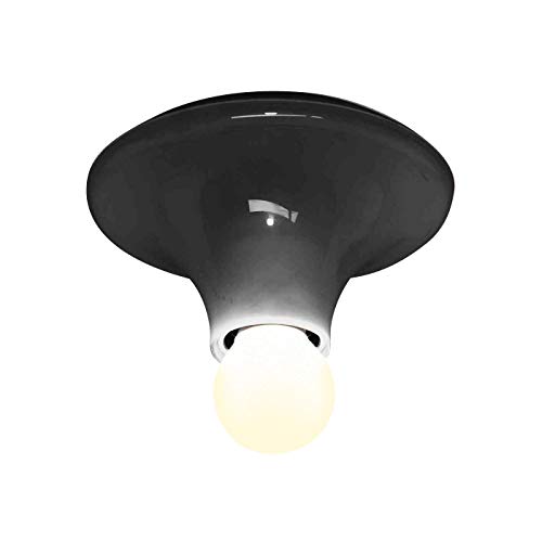 Artemide- Teti Wandleuchte Deckenlampe aus Polycarbonat Made in Italy A048150 Grau Cover