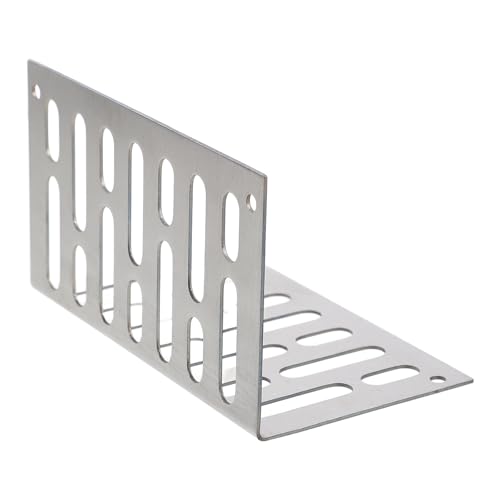 NOLITOY Drenaje Lateral en Forma de L de Acero Inoxidable 11x6,6x6,6 Cm, Filtro para Fregadero y Ducha, Tapa Antidesbordamiento para Desagüe de Cocina y Baño, Accesorio Resistente y Fácil