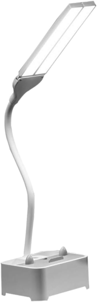 COHEALI Double Heads Desk Light USB Charging Adjustable Brightness Table Lamp for Reading and Study Portable Eye Protection LED Night Light