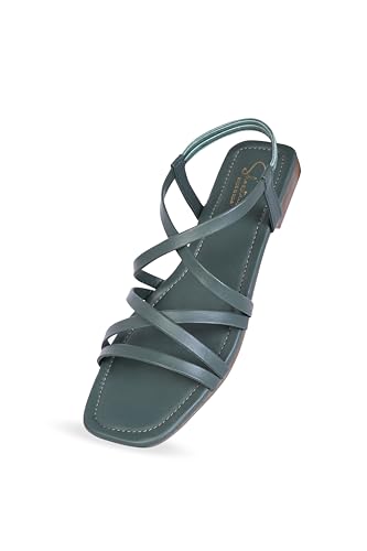 Image of Women Flats Sandals | Stylish Embroidered Slip-On Flats for Women | Comfortable Lightweight Sandals | Ethnic & Casual Footwear for Ladies SL1043