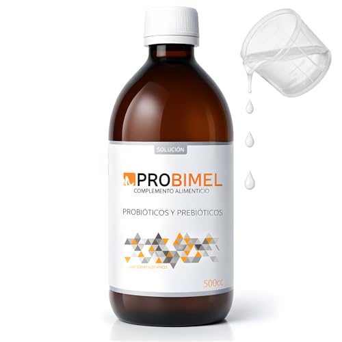 Probimel Probióticos y Prebióticos Intestinales para la Salud Digestiva - Probióticos Hinchazón...