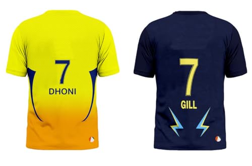 Image of Sports India IPL Cricket Team T Shirt Jersey Combo for (Kid's, Boy's & Mens) L744