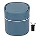 Countertop Trash Can, Small Trash Can with Lid Office Trash Can Small Garbage Can Desk Trash Can Small Garbage Can with Lid Small Waste Basket for Coffee Table Dressing Table Desktop Countertop(Blue)