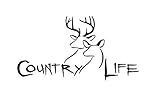 Country Life Decal Vinyl Sticker|Cars Trucks Vans Walls Laptop| Black |7.5 x 3.75 in|CCI990