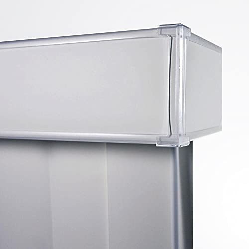 Spotblinds White-Cordless-Custom-Made, Premium Pvc Vertical Blinds-Blocks Sunlight-Assembled In The Us-Exact Width & Length From 48” Wide To 55” Long. Receive A (52" W X 53" L) Vertical Blind. #TOP4