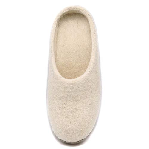 Image of Nootkas Felted Merino Wool 'Astoria' Mule House Slipper for Men and Women