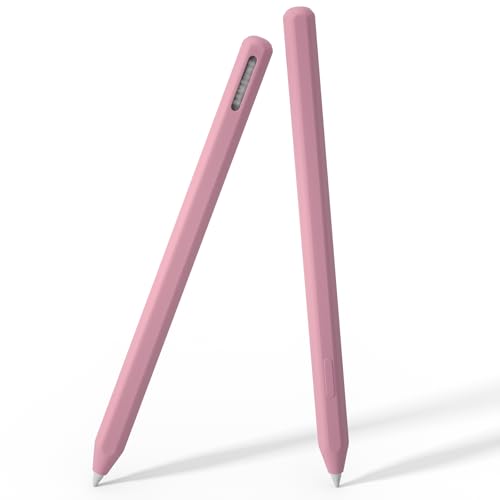 Silicone Pencil Cover for Samsung Galaxy Tab S11/S11 Ultra S Pen 2025，Integrated Design Protective Sleeve Case Anti-Slip Grip Holder for Galaxy Tab S11/S11 Ultra S Pen (Pink)