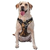 Belgian Malinois No Pull Dog Harness Adjustable Reflective Oxford Easy Control Medium Large Dog Harness