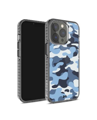 Image of DailyObjects Camouflage Aquatic Stride 2.0 Case Cover for iPhone 13 Pro Max| Polycarbonate TPU Slim Back Cover | Scratch Resistant | Sturdy Design | Full Body Protection | Wireless Charging