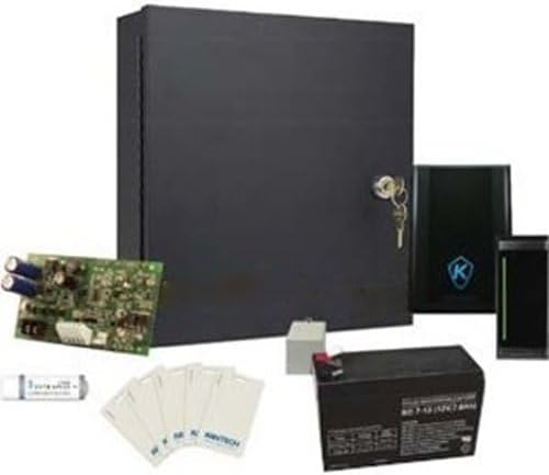 EK-1M-MTSG Access Control Expansion Kit, 5-Piece, (1) KT-1-M Controller, (1) KT-SG-MT Reader, (1) KT-PTC1640UG Transformer, (1) KT-PS4085 12V DC Power Supply, (1) KT-BATT-12 Battery
