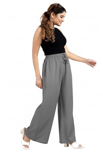 Image of BENKILS Women's Cotton Reyon Regular Fit Palazzo Pants - Available Size - M to 6XL