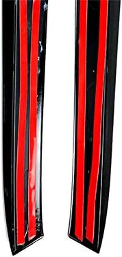 Black Rear Window Spoiler Side Wing Cover Trim 2pcs for Mercedes-Benz ML GLE W166 2012-2019