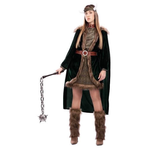 FYASA - Disfraz de vikinga deluxe para mujer (ML)