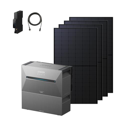 Anker SOLIX 3 Pro Solarbank + 4× 500W Solarpanels, Balkonkraftwerk