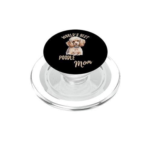 Caniche Chiot Maman PopSockets PopGrip pour MagSafe cadeau idéal pour amoureuse de chiens