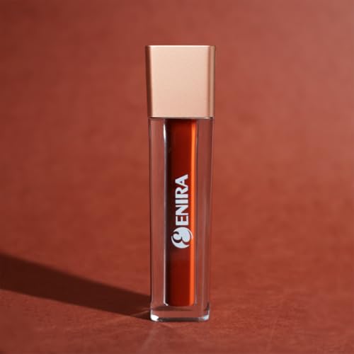 Image of ENIRA Blood Red Liquid Lipstick for Women | 4ml | Matte Liquid Lipstick | Waterproof | Transfer Proof | Smudge Proof | Long Lasting | Highly Pigmented | Vitamin E | Lightweight Non-Sticky Formula