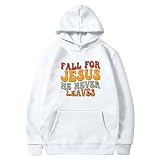 Hombres Mujeres con - Sudadera con Capucha de Invierno, Ropa Deportiva Impreso Hombre, Blanco, S