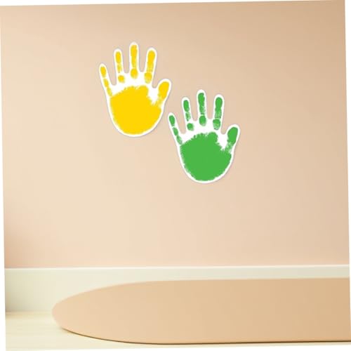 Découpes forme de main en papier pour tableau de classe, lot de 100 pièces multicolores