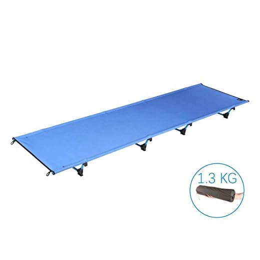DESERT WALKER Folding Portable Sport Camping Bed Lightweight Camping Cot,Camping Tent Cot Bed (Blue, 7924 in)