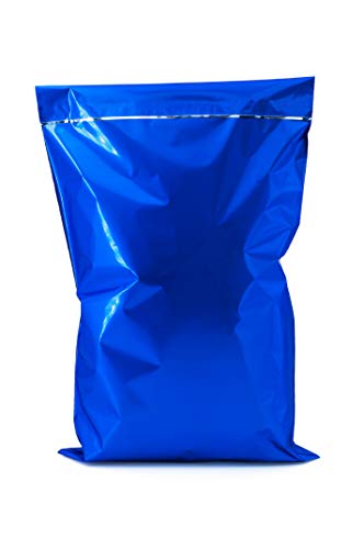 Italpak Sacs Cadeaux Métallisées Patiné Auto-adhésifs, 50 Pièces, Bleu, 15x23+4 cm Cover