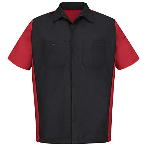Image of Red Kap Short Sleeve Two-Tone Crew Shirt