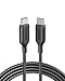Price comparison product image Anker USB C Cable 100W 6ft, Powerline III USB C to USB C Charger Cable 2.0, Type C Charging Cable for MacBook Pro, iPhone 17/16/15, iPad Pro, Samsung Galaxy,and More (Black)