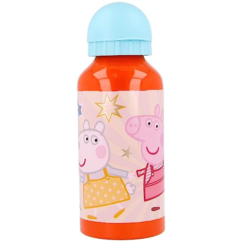Stor |Aluminium Bottle 400 Ml Peppa Pig Kindness Counts