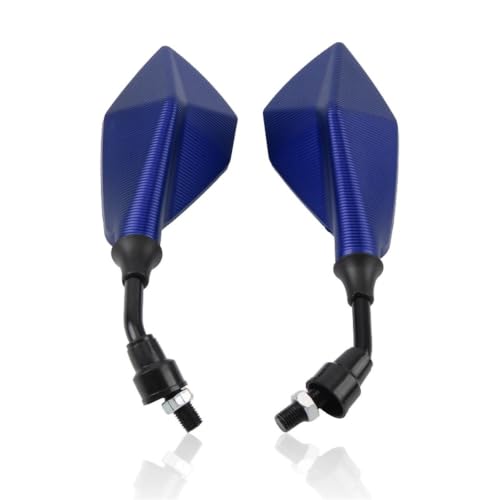 Espejos retrovisores para motocicleta de 10mm gran angular regulables para manillar de bicicleta