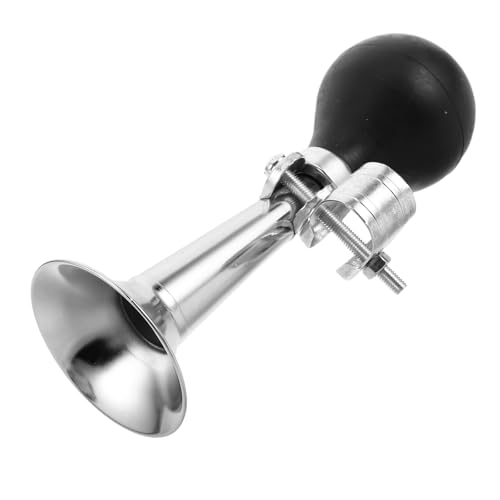 SMASOLO Clacson per Bicicletta d'Epoca in Metallo Galvanizzato 5 Pollici Campanello ad Aria Compressa ad Alto Volume per Mountain Bike e Bici da Adulti Accessorio Sicurezza Stradale per