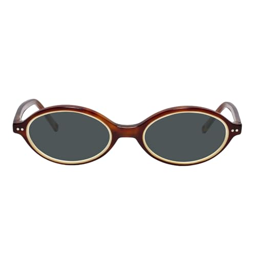 TIJN Olisa Retro Oval Sunglasses for Women Men,Polarized UV Protection Shades,Stylish Frame Sun Glasses,2025 Trendy Sunnies