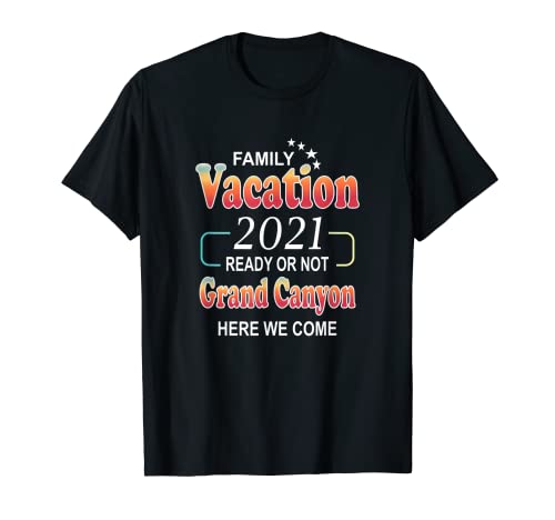 Happy grand canyon familienurlaub 2021 sterne retro t-shirt