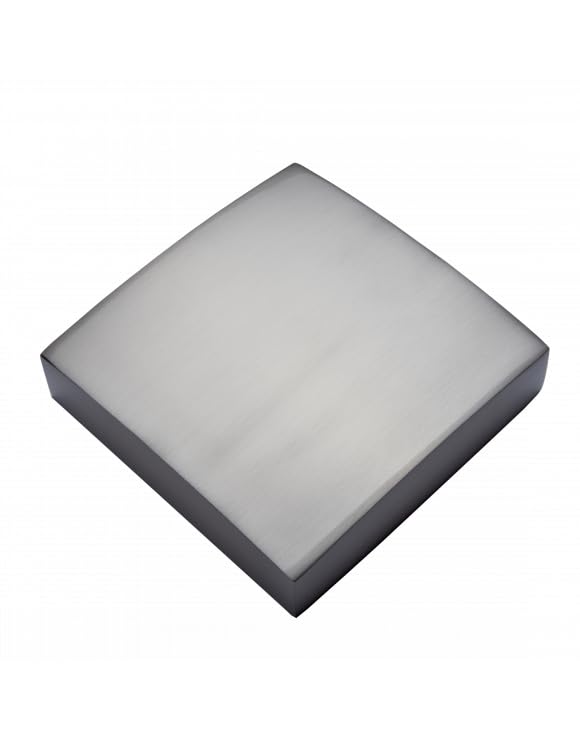 Blueprint Joinery Stair NEWEL POST FLAT CAP BRUSHED 70mm - Contemporary Flat Square Newel Cap to Fit Newel Post of 70x70mm (Full Cap)