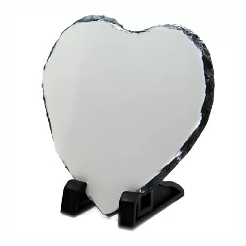 SCTS : Stone Rock Frame Heat Transfer Sublimation Blanks - (SH-60 HEART 20x20x1cm)