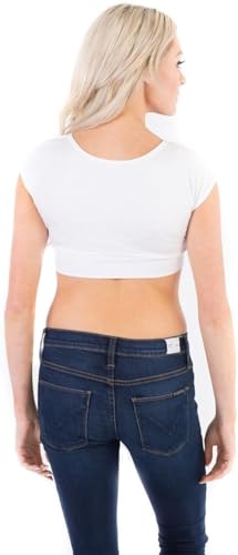 Image of Women Tank Top Cami Layering HALFTEE Tank Sleeve Tee | Demi Crop Undershirt for Women & Teens XS-6X
