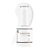 Nicedeco Rubber Base Milky White 15ml Rubber Base Gel Weiß LED UV Rubber Gel Soak Off Nail Art Maniküre 03